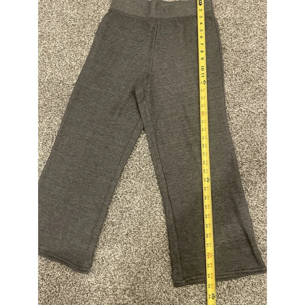 Womens Honeydew Cropped Lounge Comfort Pant Size Small Dark Grey